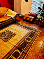 Leather sofa set