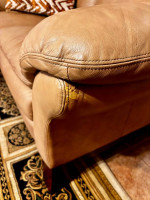 Leather sofa set