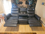 FORTE GRAY POWER RECLINING SOFA