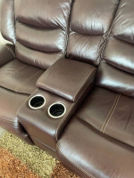 Brown Leather Sofa