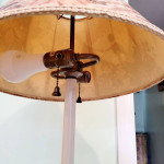 Stiffel Floor Lamp Table Sofa Side End Accent Reading Light Brass Solid Heavy Gl