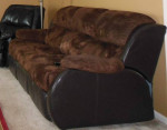 Chestnut reclining sofa - 3 seat