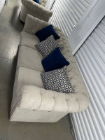 Abriana Sand Stationary Sofa and Matching Loveseat by Decor-Rest