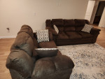 Chocolate crush sofa & loveseat