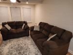 Chocolate crush sofa & loveseat