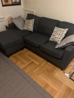 Charcoal grey sofa