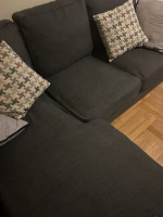 Charcoal grey sofa