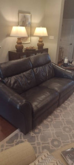 Leather Reclining sofa