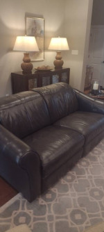 Leather Reclining sofa