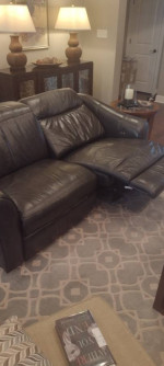 Leather Reclining sofa