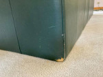High Quality Italian Natuzzi Green Genuine Leather Sofa Couch NICE!