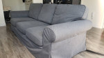 IKEA Uppland Sofa gray Jean fabric OBO