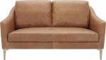 Contemporary Leather Loveseat Sofa