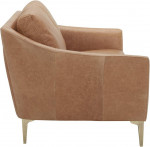 Contemporary Leather Loveseat Sofa