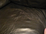 Black Leather Sofa Couch & Loveseat set GOOD COND!