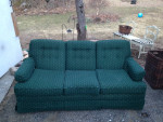 Petite Sofa from Norwalk Furniture - Green 3-Seat Couch