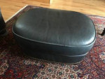 Leather sofa, chair, ottoman
