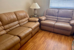Reclining Leather Sofa & Loveseat