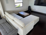 White CB2 Ditto Reversible Left and Right Sectional Sofa Couch
