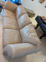 Super comfy leather couch / sofa