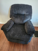 Black recliner sofa