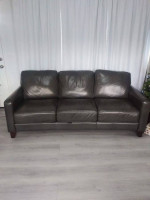 Leather Sofa   Brown