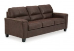 Navi brown high quality faux leather Sofa