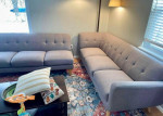 🚚FREE DELIVERY! Beautiful Mid Century Modern Grey Sectional Sofa