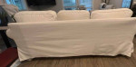 pottery Barn slipcovered sofa