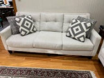 Sofa, love seat and pillows