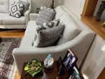 Sofa, love seat and pillows