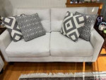 Sofa, love seat and pillows