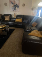 Ashley Furniture Edmar Leather Power Reclining Sofa and Loveseat w/ Co