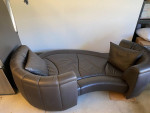 De Sede DS-164 Brown Leather Sofa By Hugo De Ruiter
