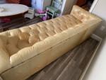 Restoration Hardware Sofa Couch Used Tufted Leather