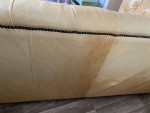 Restoration Hardware Sofa Couch Used Tufted Leather