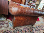 10' Chesterfield Leather Sofa (Restoration Hardware)