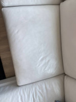 Calligaris Large Sofa With Chaise Lounge Leather With Tray