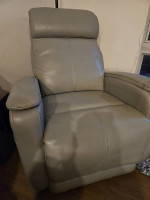 2 piece genuine leather sofa & chair.