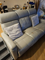 2 piece genuine leather sofa & chair.