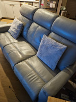 2 piece genuine leather sofa & chair.
