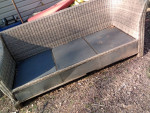 Outside rattan sofa