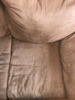 Light Brown Loveseat Sofa Couch with Brand New Twin Sleeper and Pillows LOCAL PI