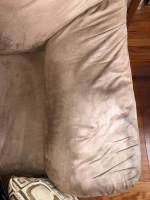 Light Brown Loveseat Sofa Couch with Brand New Twin Sleeper and Pillows LOCAL PI