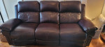 Sofa -  Leather Electric 2 Recliner USB