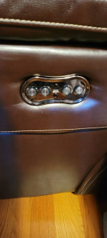 Sofa -  Leather Electric 2 Recliner USB