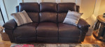 Sofa -  Leather Electric 2 Recliner USB