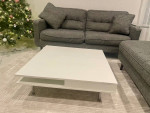 Large gray sofa