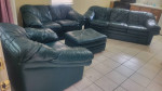 Leather Sofa green color
