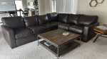 AZ Leather Large Like New 100% Leather Sofa Sectional - OBO